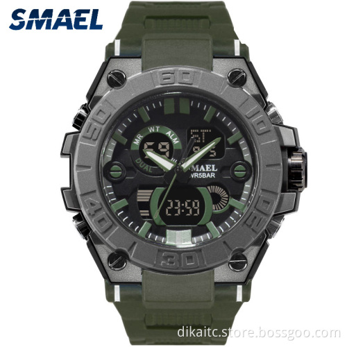 SMAEL Luxury Brand Men Analog Digital Watch